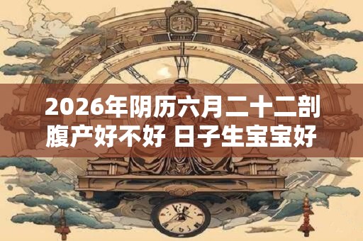 2026年阴历六月二十二剖腹产好不好 日子生宝宝好吗