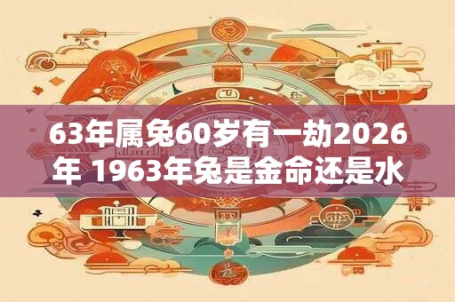63年属兔60岁有一劫2026年 1963年兔是金命还是水命