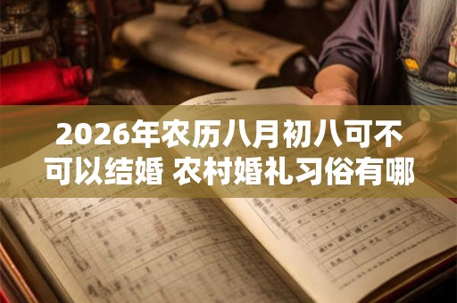 2026年农历八月初八可不可以结婚 农村婚礼习俗有哪些