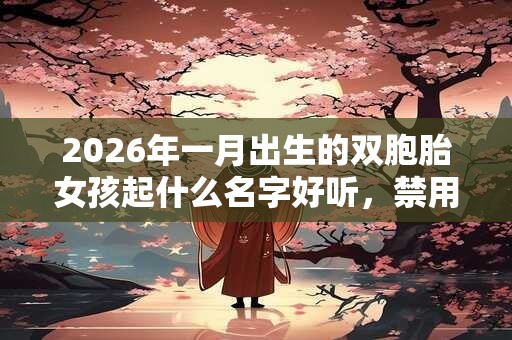 2026年一月出生的双胞胎女孩起什么名字好听，禁用什么字