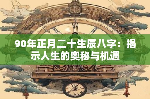90年正月二十生辰八字：揭示人生的奥秘与机遇