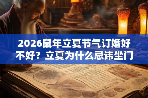 2026鼠年立夏节气订婚好不好？立夏为什么忌讳坐门槛？