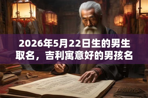 2026年5月22日生的男生取名，吉利寓意好的男孩名字锦集