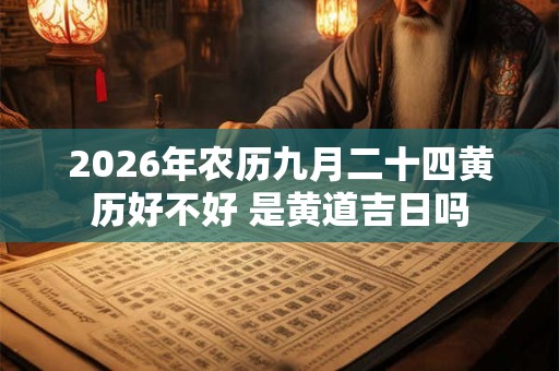 2026年农历九月二十四黄历好不好 是黄道吉日吗
