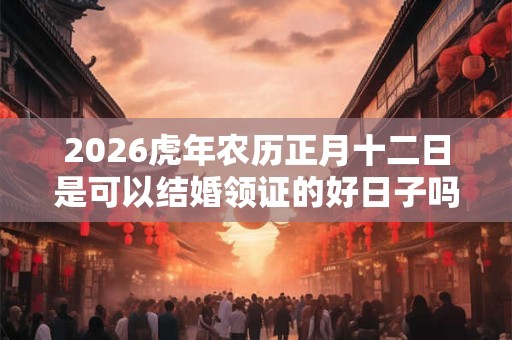 2026虎年农历正月十二日是可以结婚领证的好日子吗？