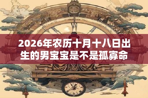 2026年农历十月十八日出生的男宝宝是不是孤寡命