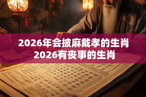 2026年会披麻戴孝的生肖 2026有丧事的生肖 2026年会披麻戴孝的生肖 2026有丧事的生肖