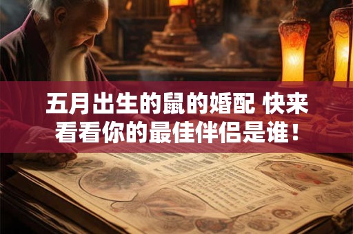 五月出生的鼠的婚配 快来看看你的最佳伴侣是谁！