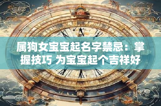 属狗女宝宝起名字禁忌：掌握技巧 为宝宝起个吉祥好名字