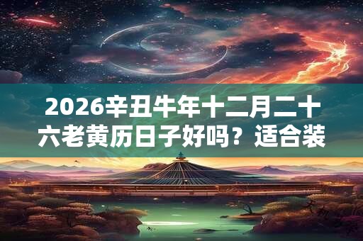 2026辛丑牛年十二月二十六老黄历日子好吗？适合装修动土吗？