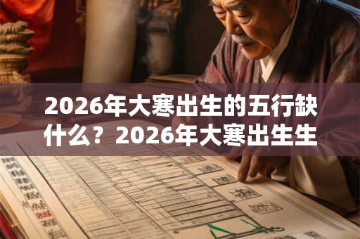 2026年大寒出生的五行缺什么？2026年大寒出生生辰八字