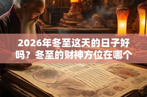 2026年冬至这天的日子好吗？冬至的财神方位在哪个方向？