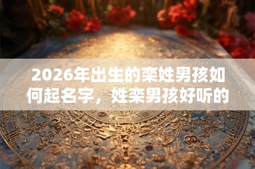 2026年出生的栾姓男孩如何起名字，姓栾男孩好听的名字