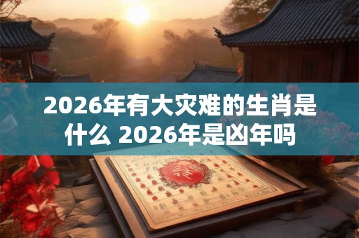 2026年有大灾难的生肖是什么 2026年是凶年吗