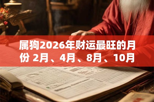 属狗2026年财运最旺的月份 2月、4月、8月、10月