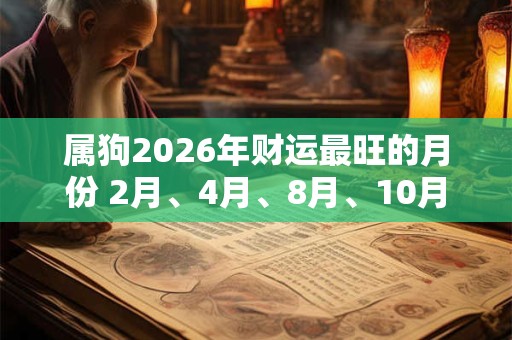 属狗2026年财运最旺的月份 2月、4月、8月、10月