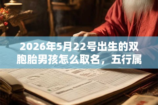 2026年5月22号出生的双胞胎男孩怎么取名,五行属什么 2026年5月22号出生的双胞胎男孩怎么取名,五行属什么