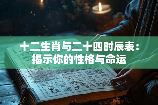 十二生肖与二十四时辰表：揭示你的性格与命运