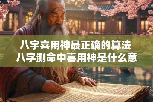 八字喜用神最正确的算法 八字测命中喜用神是什么意思