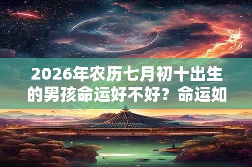 2026年农历七月初十出生的男孩命运好不好？命运如何？