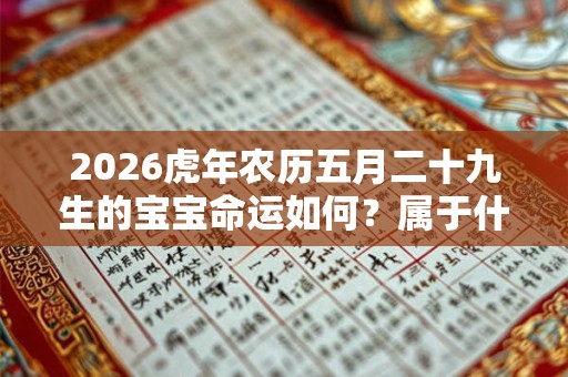 2026虎年农历五月二十九生的宝宝命运如何？属于什么星座？