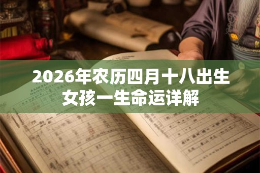 2026年农历四月十八出生女孩一生命运详解