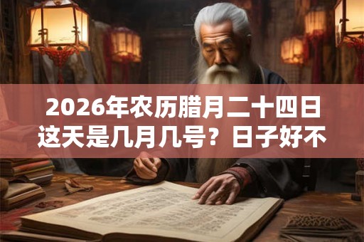 2026年农历腊月二十四日这天是几月几号？日子好不好？