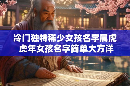 冷门独特稀少女孩名字属虎 虎年女孩名字简单大方洋气