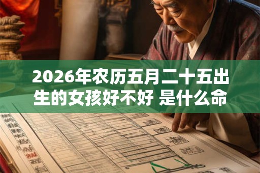 2026年农历五月二十五出生的女孩好不好 是什么命 2026年农历五月二十五出生的女孩好不好 是什么命
