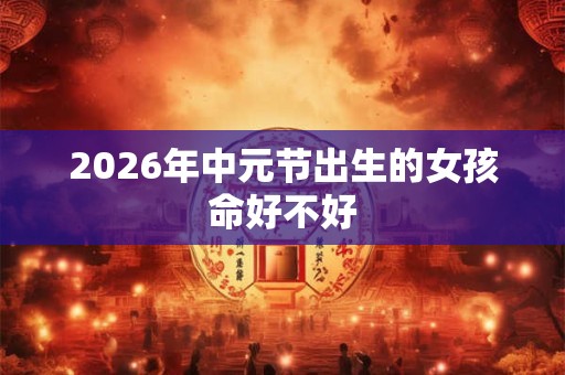 2026年中元节出生的女孩命好不好