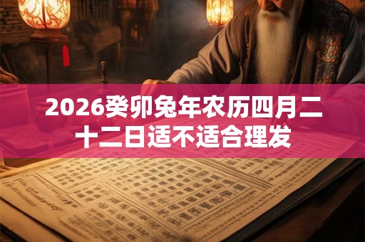2026癸卯兔年农历四月二十二日适不适合理发