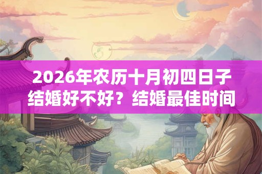 2026年农历十月初四日子结婚好不好？结婚最佳时间几点？