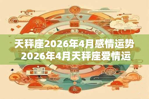 天秤座2026年4月感情运势 2026年4月天秤座爱情运程详解