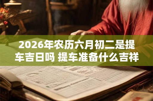 2026年农历六月初二是提车吉日吗 提车准备什么吉祥东西
