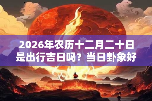 2026年农历十二月二十日是出行吉日吗？当日卦象好坏？