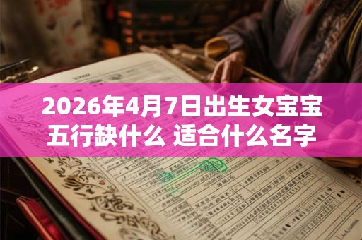 2026年4月7日出生女宝宝五行缺什么 适合什么名字