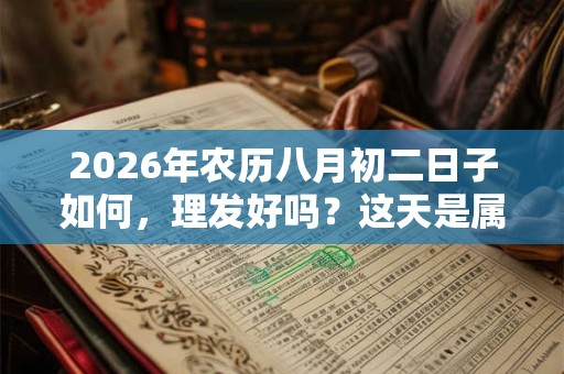 2026年农历八月初二日子如何，理发好吗？这天是属于吉日吗？