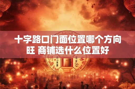 十字路口门面位置哪个方向旺 商铺选什么位置好 十字路口门面位置哪个方向旺 商铺选什么位置好