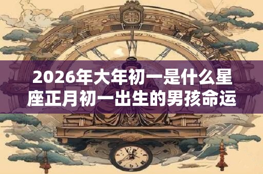 2026年大年初一是什么星座正月初一出生的男孩命运