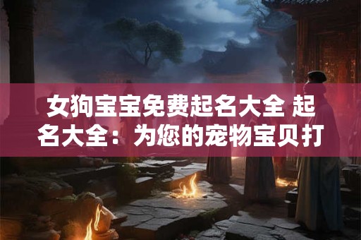 女狗宝宝免费起名大全 起名大全：为您的宠物宝贝打造的姓名