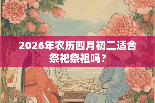 2026年农历四月初二适合祭祀祭祖吗？