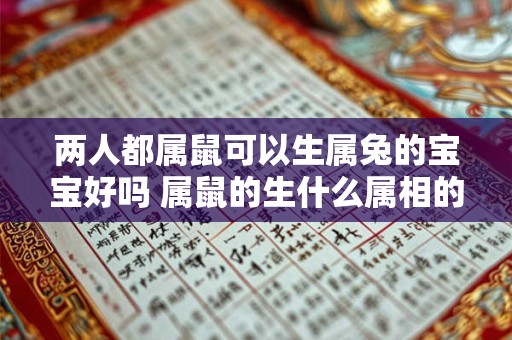 两人都属鼠可以生属兔的宝宝好吗 属鼠的生什么属相的宝宝好