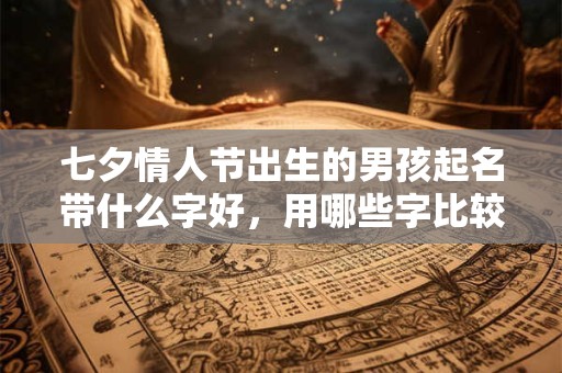 七夕情人节出生的男孩起名带什么字好，用哪些字比较合适