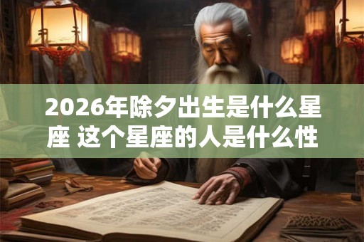 2026年除夕出生是什么星座 这个星座的人是什么性格