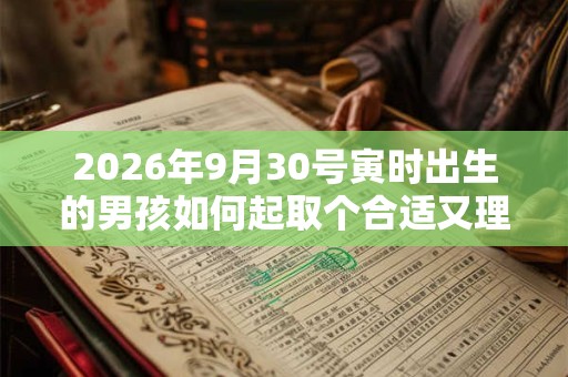 2026年9月30号寅时出生的男孩如何起取个合适又理想的名字和五行