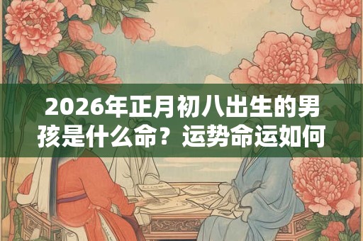 2026年正月初八出生的男孩是什么命？运势命运如何？