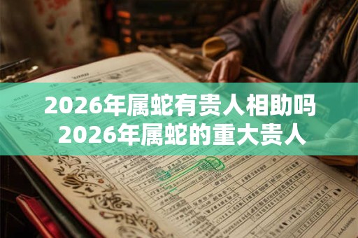 2026年属蛇有贵人相助吗 2026年属蛇的重大贵人