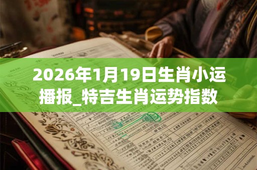 2026年1月19日生肖小运播报_特吉生肖运势指数