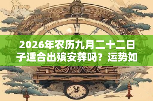 2026年农历九月二十二日子适合出殡安葬吗？运势如何？