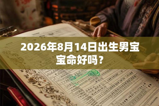 2026年8月14日出生男宝宝命好吗？